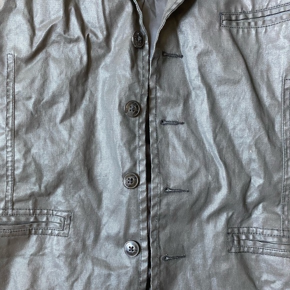 Kenneth Cole black faux leather vest - Picture 2 of 4